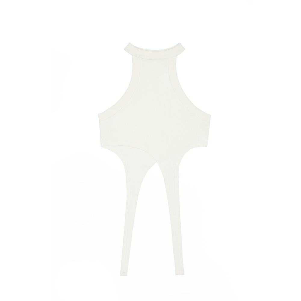 K.ngsley Race Her Tank - S - White
